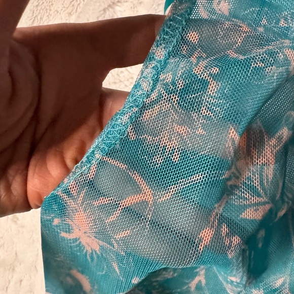 NWT- Hutch Aura Floral Semi Sheer Maxi One Shoulder Cover Up - Picture 6 of 11